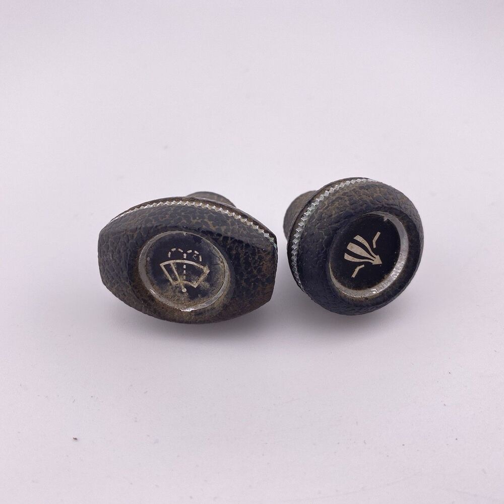 VTG Jeep CJ7 76-86 Windshield Wiper Switch & white fan or fresh-air/blower Knobs